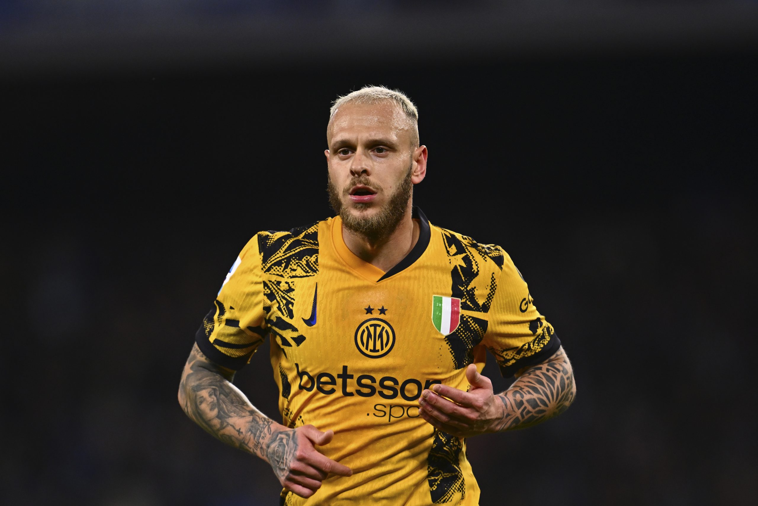 Inter, Dimarco ko: “Poche speranze per il match con l’Atalanta”