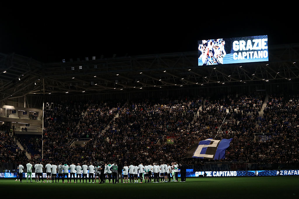 Atalanta, coreografia spettacolare per Gasperini