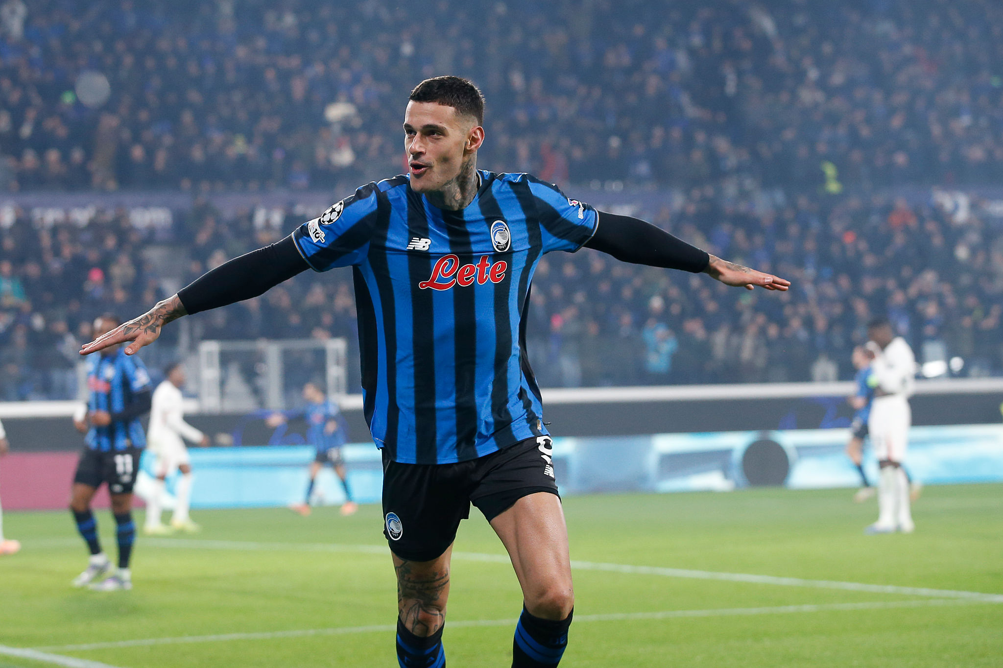 Scamacca guida l'attacco nella vittoria dell'Atalanta sul Chelsea per 2-1