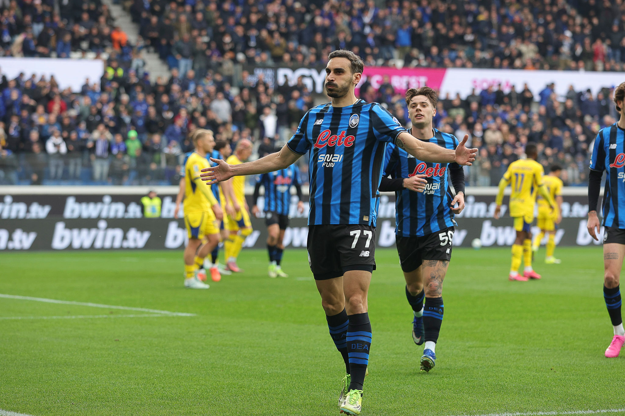 Un lampo di Zappacosta rilancia l'Atalanta, Verona battuto 1-0